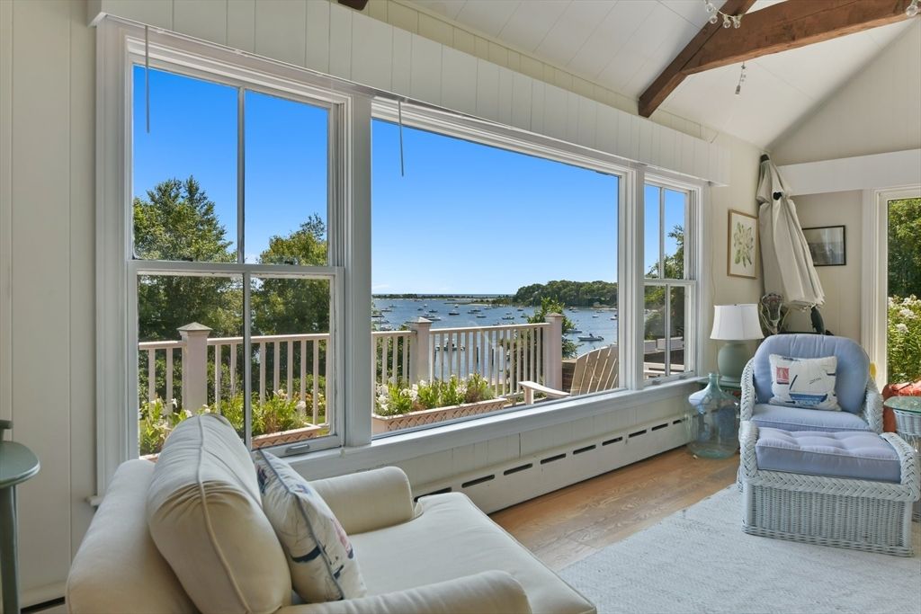 Interior, Living room, Water, Wooden Beams, Wood Texture Flooring