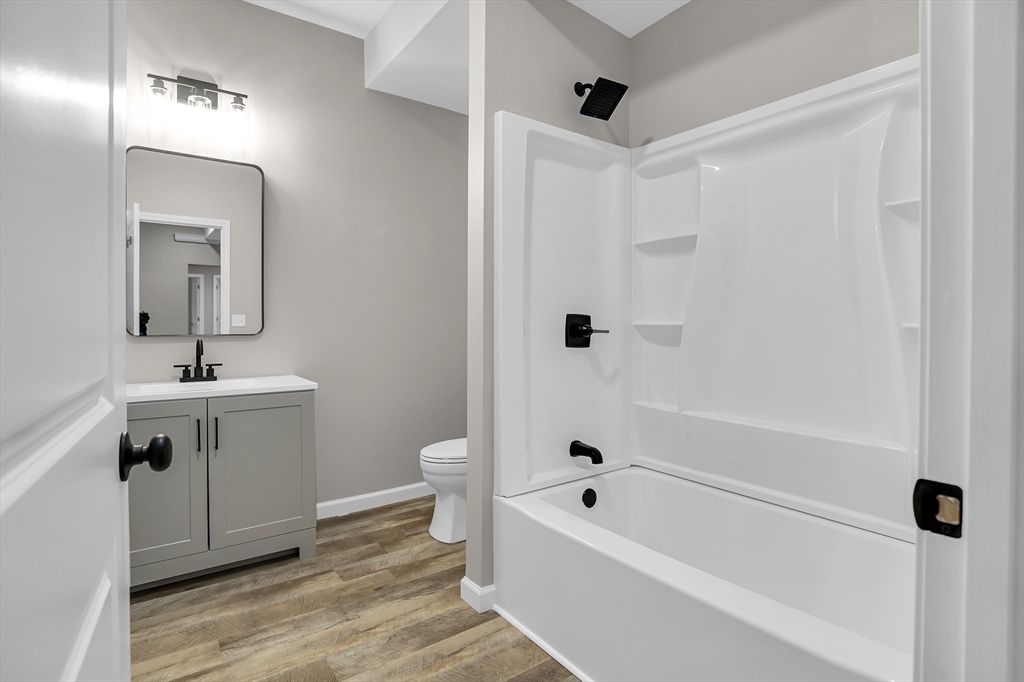 Bathroom, Interior, Wood Texture Flooring