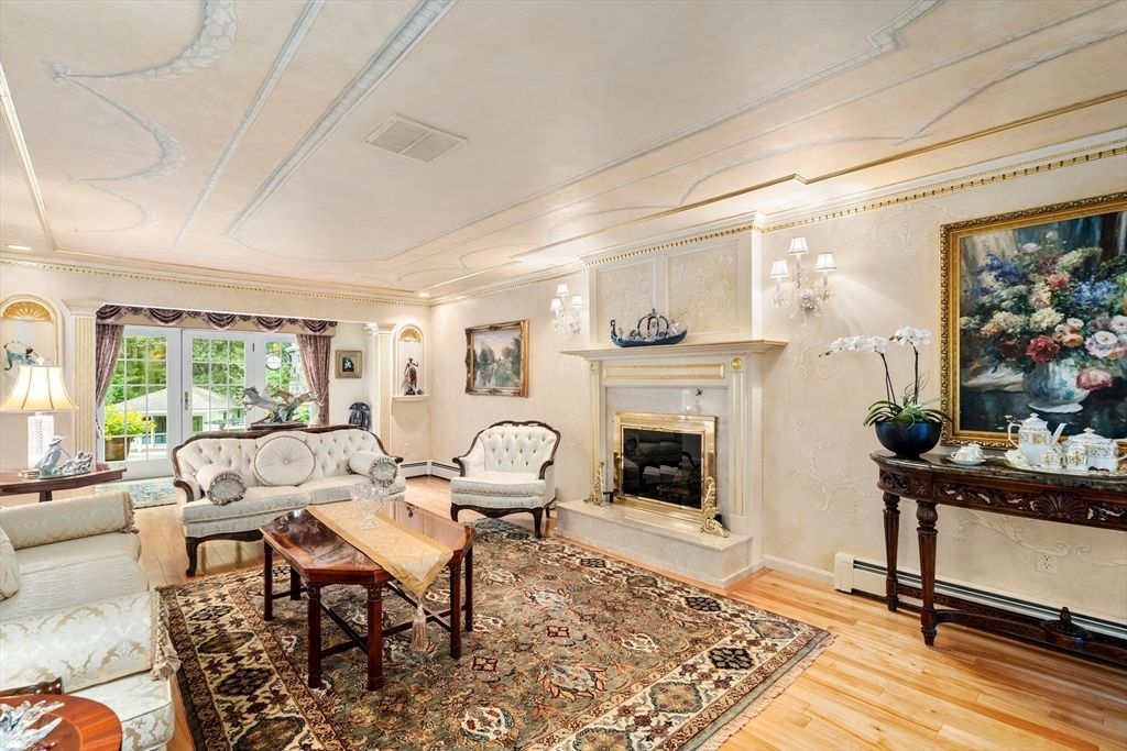 Fireplace, Interior, Living room, Wood Texture Flooring