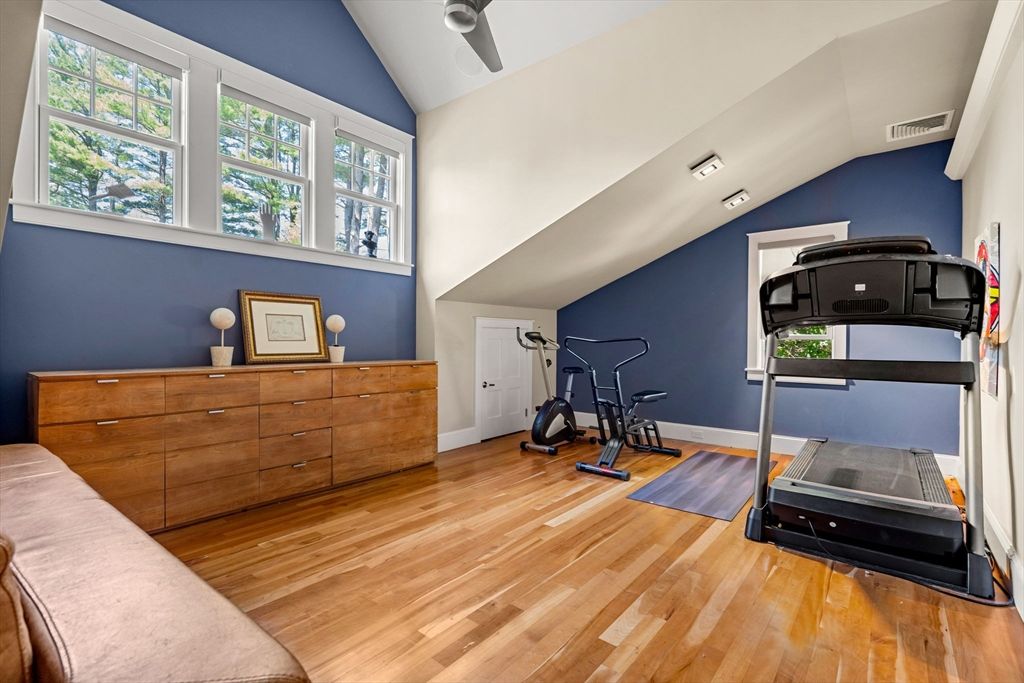 Fitness Equipment, Interior, Wood Texture Flooring