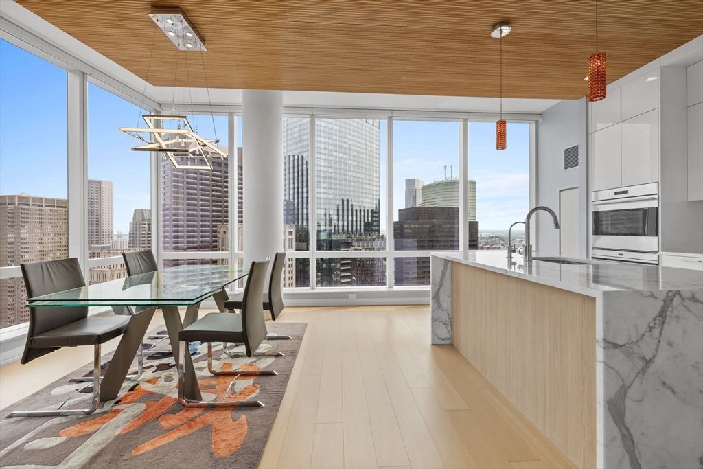 Dining room, Interior, Kitchen, Pendant Lights, Wooden Ceilings, Wood Texture Flooring