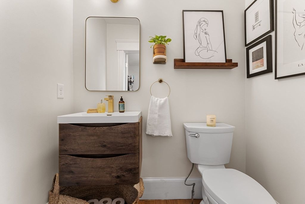 Bathroom, Interior, Wood Texture Flooring