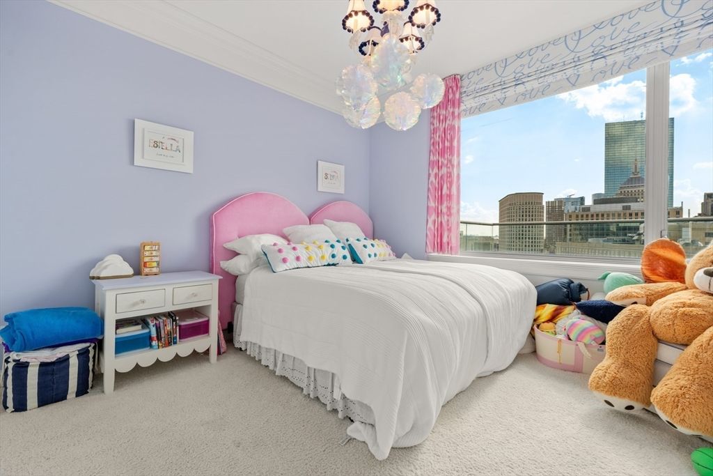 Bedroom, Chandelier, Interior