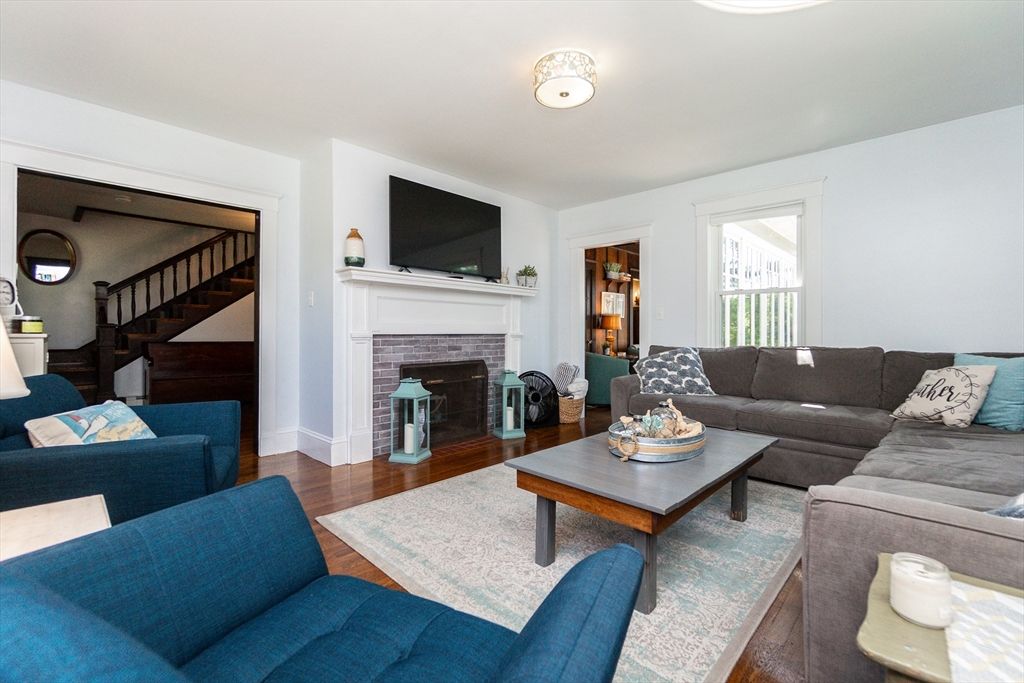 Fireplace, Interior, Living room, Wood Texture Flooring