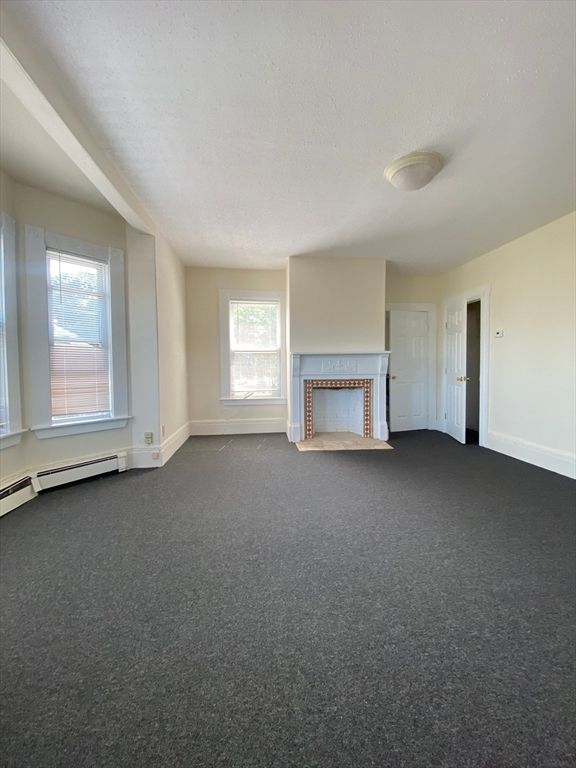 Empty room, Fireplace, Interior