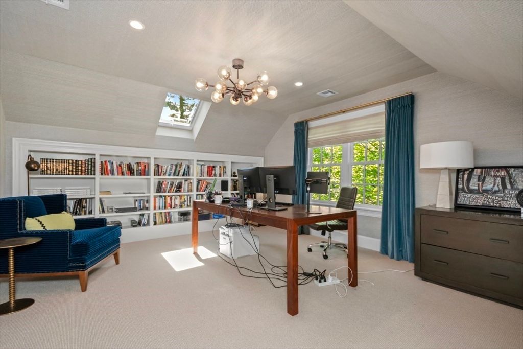 Home Office, Interior, Pendant Lights, Recessed Lighting