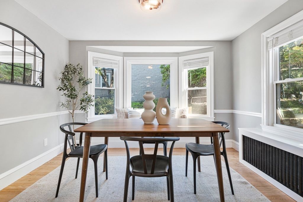 Dining room, Interior, Wood Texture Flooring