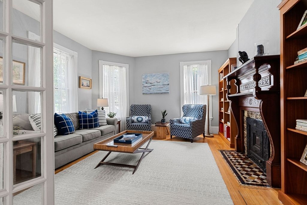 Fireplace, Interior, Living room, Wood Texture Flooring