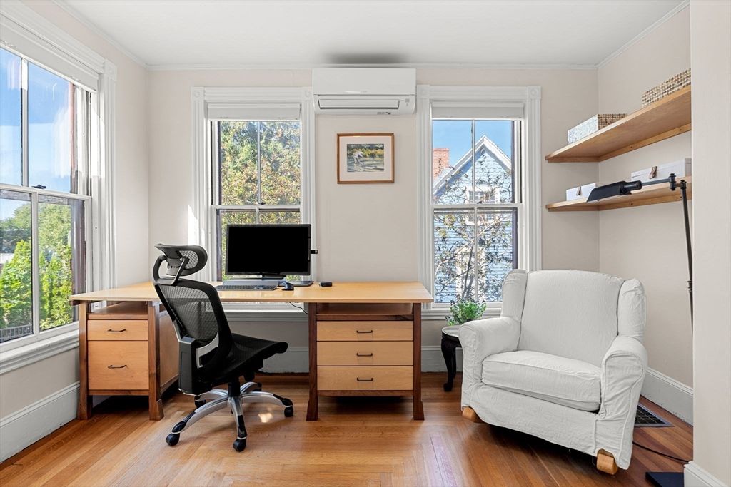 Home Office, Interior, Wood Texture Flooring