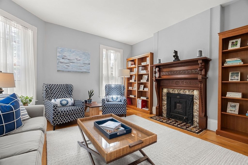 Fireplace, Interior, Living room, Wood Texture Flooring