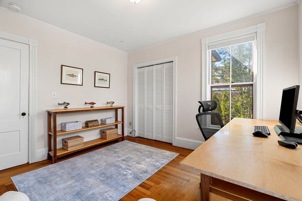 Home Office, Interior, Wood Texture Flooring