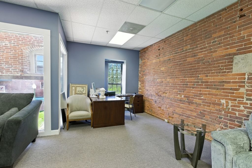 Home Office, Interior, Stone Walls