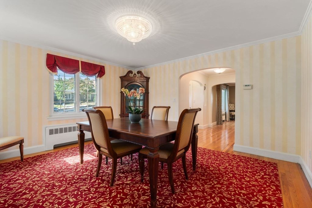Dining room, Interior, Wood Texture Flooring