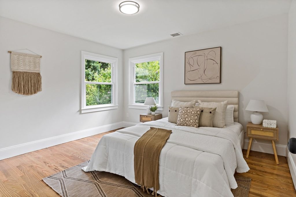 Bedroom, Interior, Wood Texture Flooring