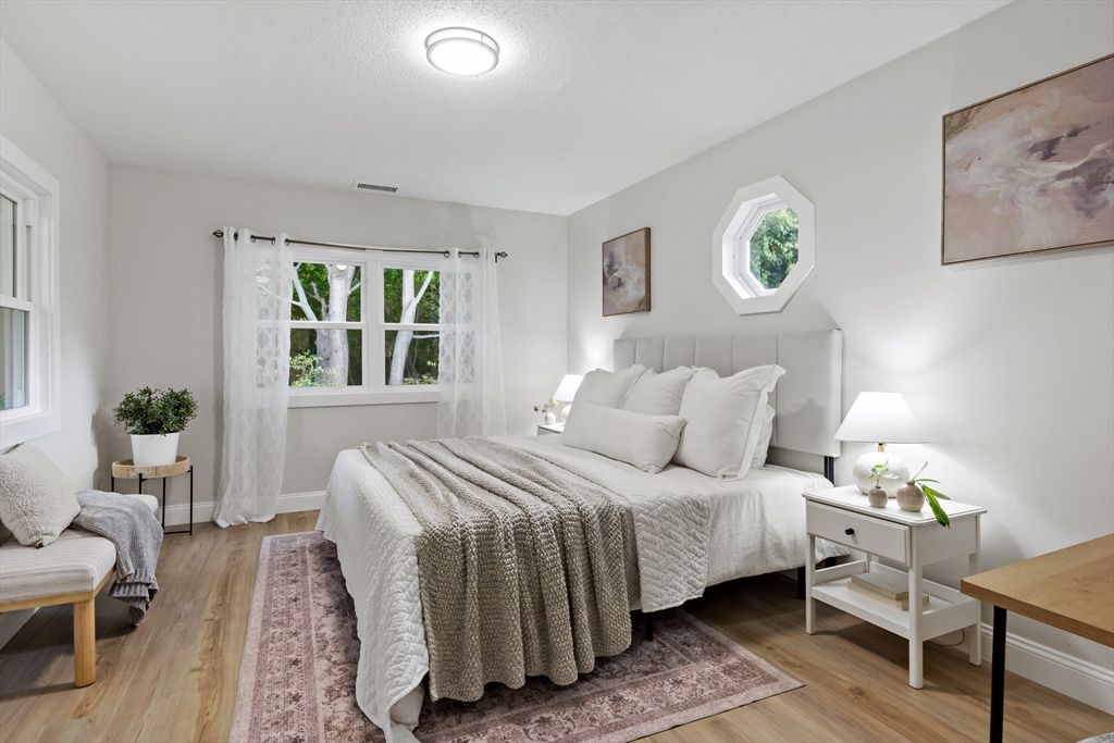 Bedroom, Interior, Wood Texture Flooring