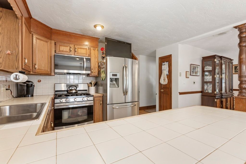 Interior, Kitchen, Stainless Steel Appliances, Tile Countertops