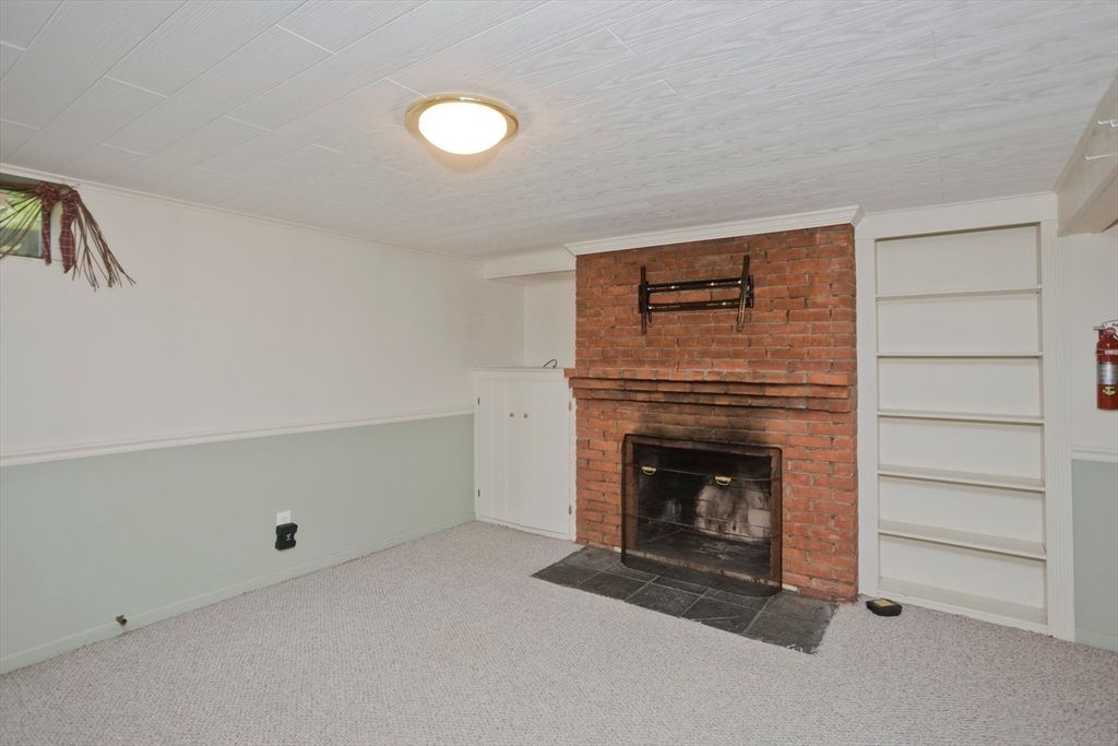 Empty room, Fireplace, Interior, Stone Walls
