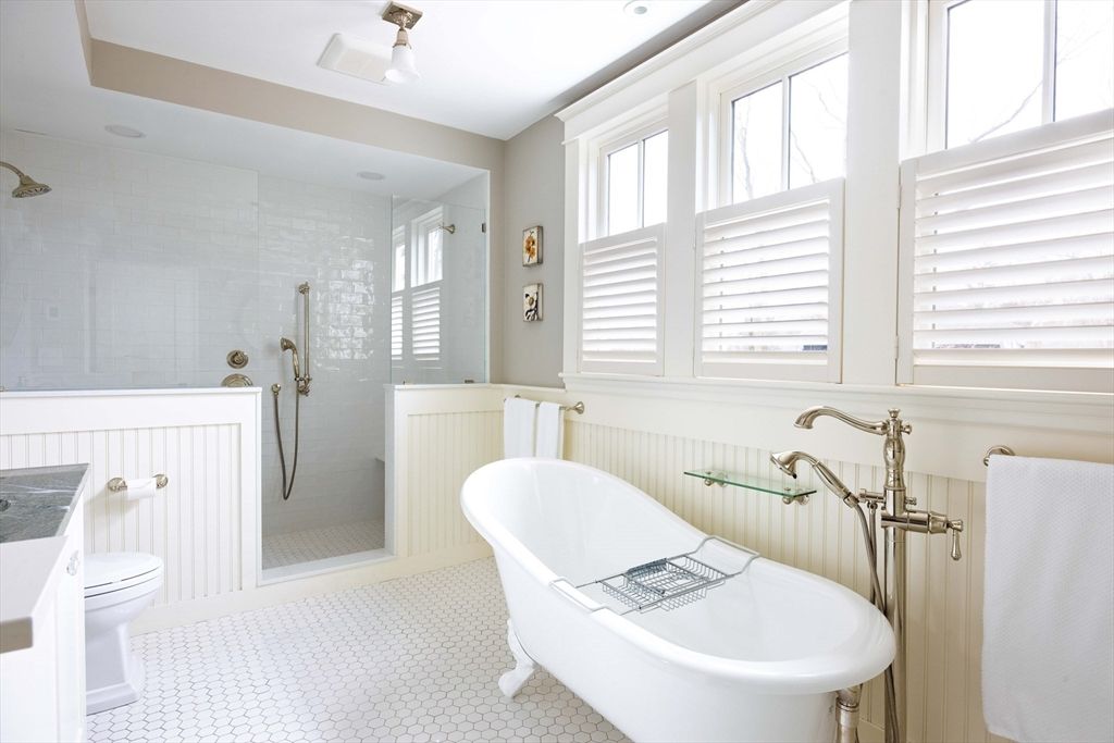 Bathroom, Free Standing Baths, Glass Shower, Interior