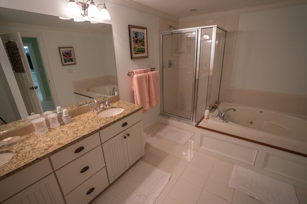 Bathroom, Dual Sink Vanities, Glass Shower, Interior
