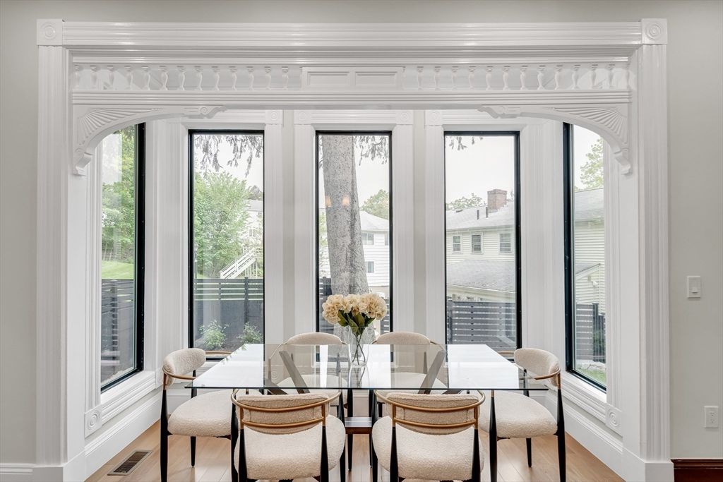 Dining room, Interior, Wood Texture Flooring