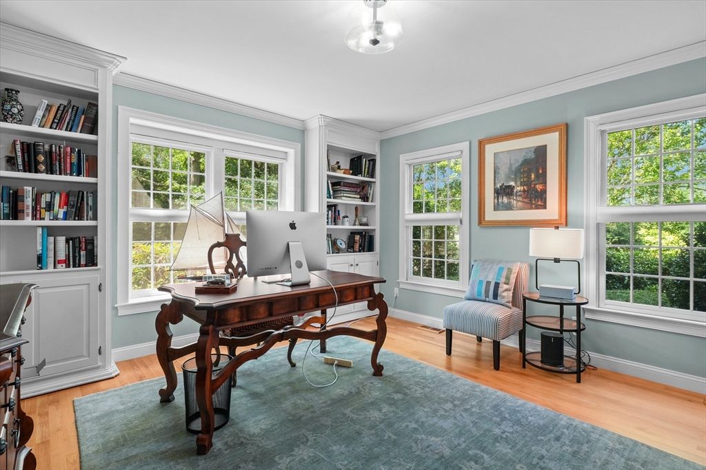Home Office, Interior, Wood Texture Flooring