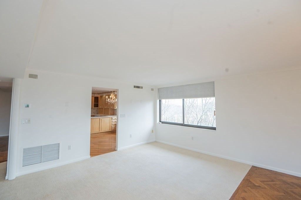 Chandelier, Empty room, Interior, Kitchen, Wood Texture Flooring