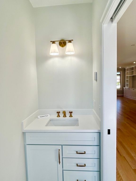 Bathroom, Interior, Wood Texture Flooring