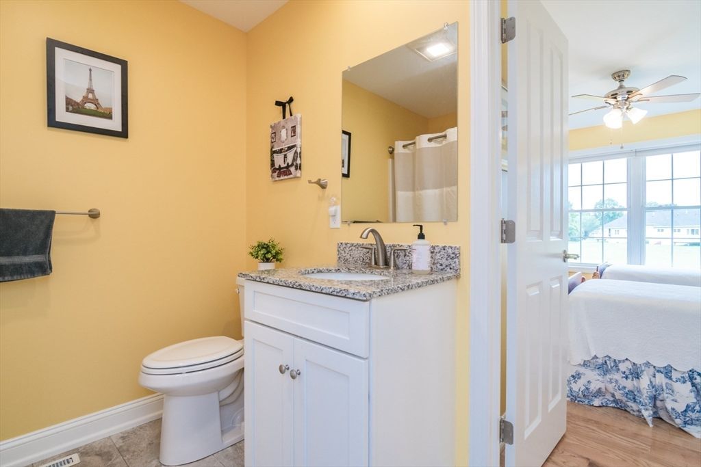 Bathroom, Interior, Recessed Lighting, Water, Wood Texture Flooring