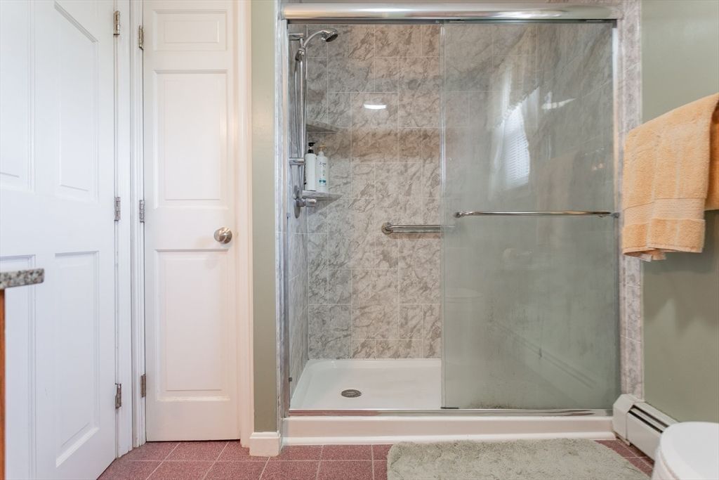 Bathroom, Glass Shower, Interior, Marble Walls
