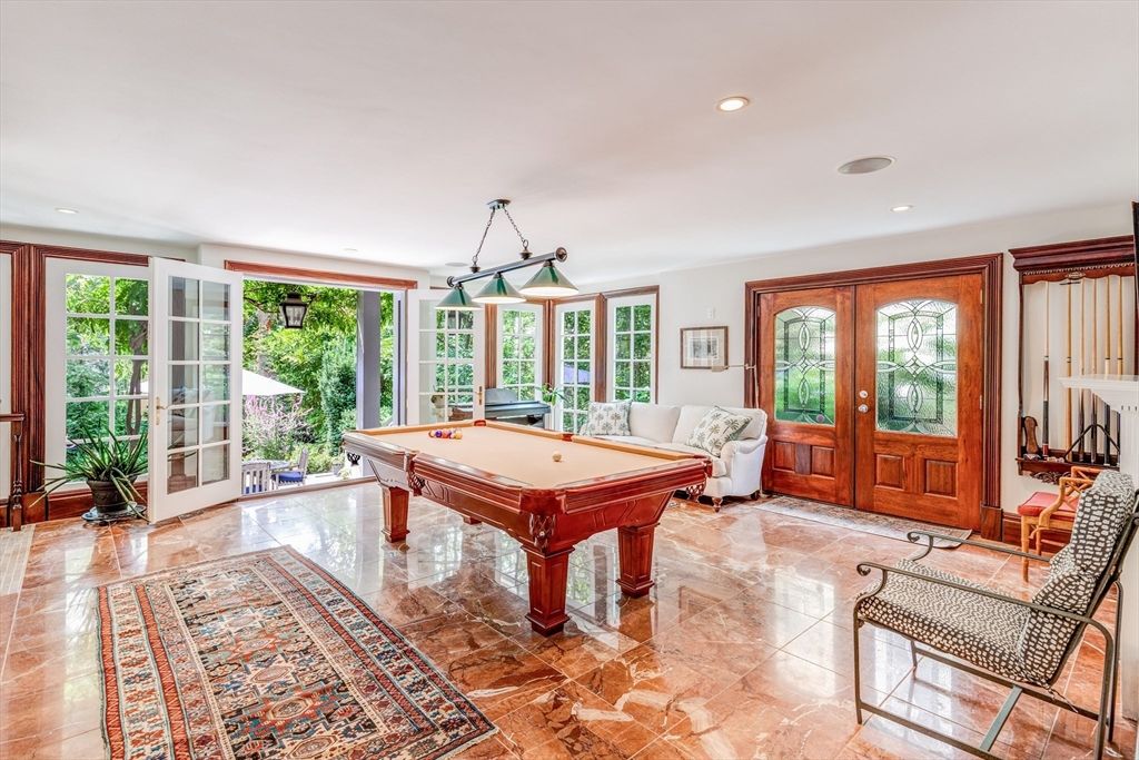 Billiard Table, Game Room, Interior, Pendant Lights, Recessed Lighting