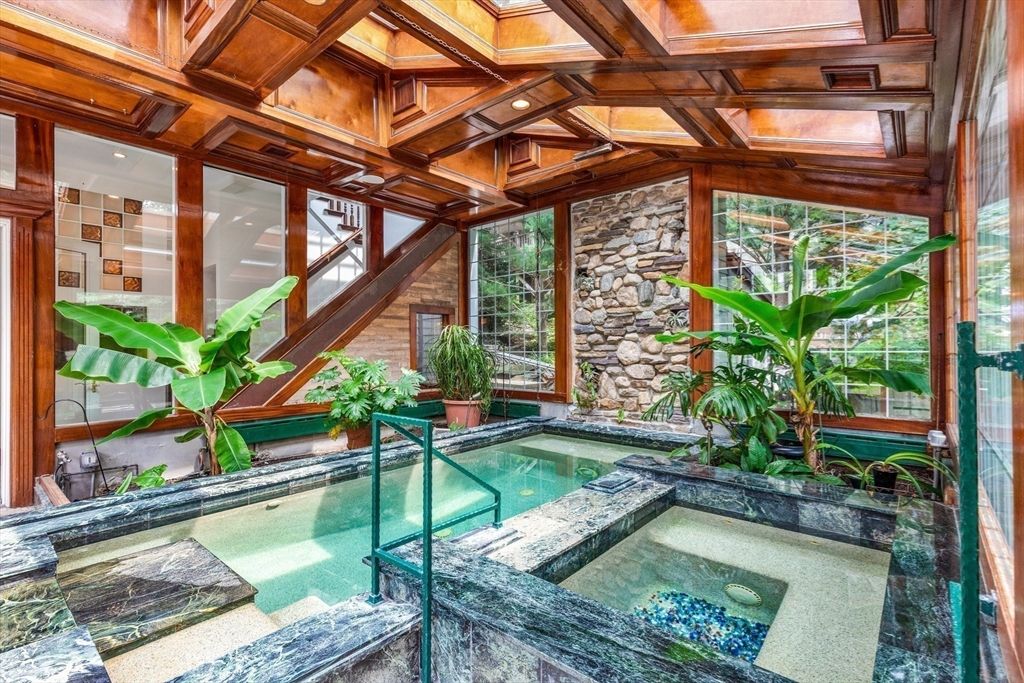 Interior, Pool, Wooden Beams, Wooden Ceilings