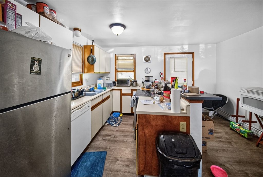 Interior, Kitchen, Wood Texture Flooring
