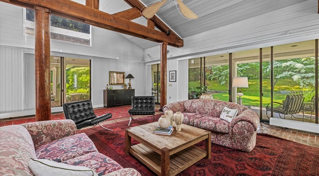 Interior, Living room, Wooden Beams