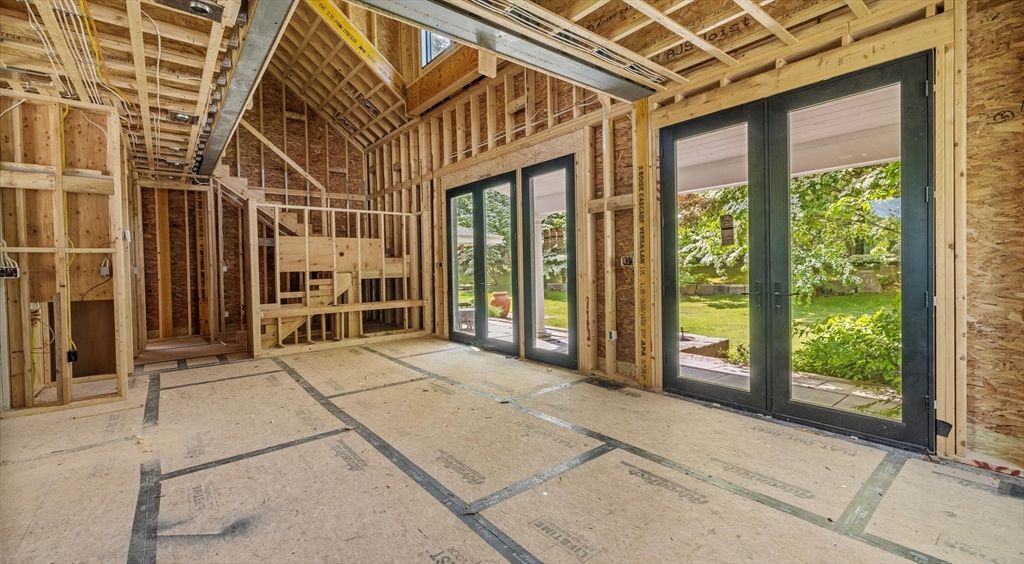 Empty room, Interior, Wooden Beams, Wooden Ceilings, Wooden Walls
