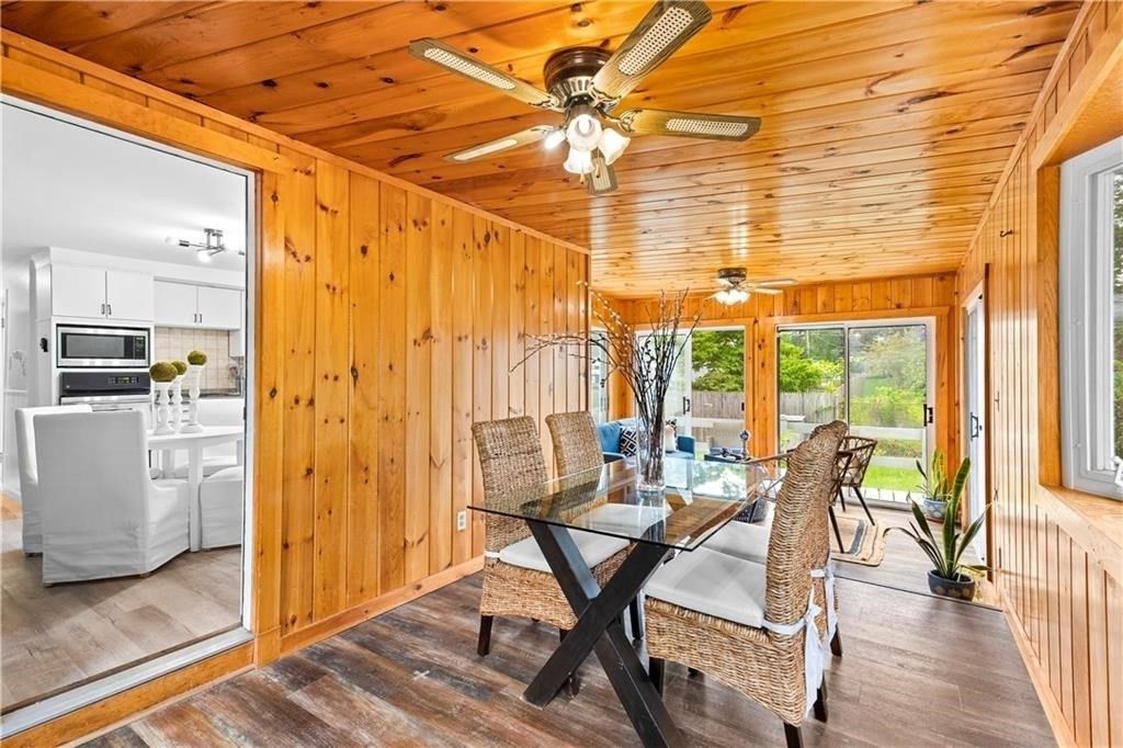 Dining room, Interior, Kitchen, Wooden Ceilings, Wood Texture Flooring, Wooden Walls