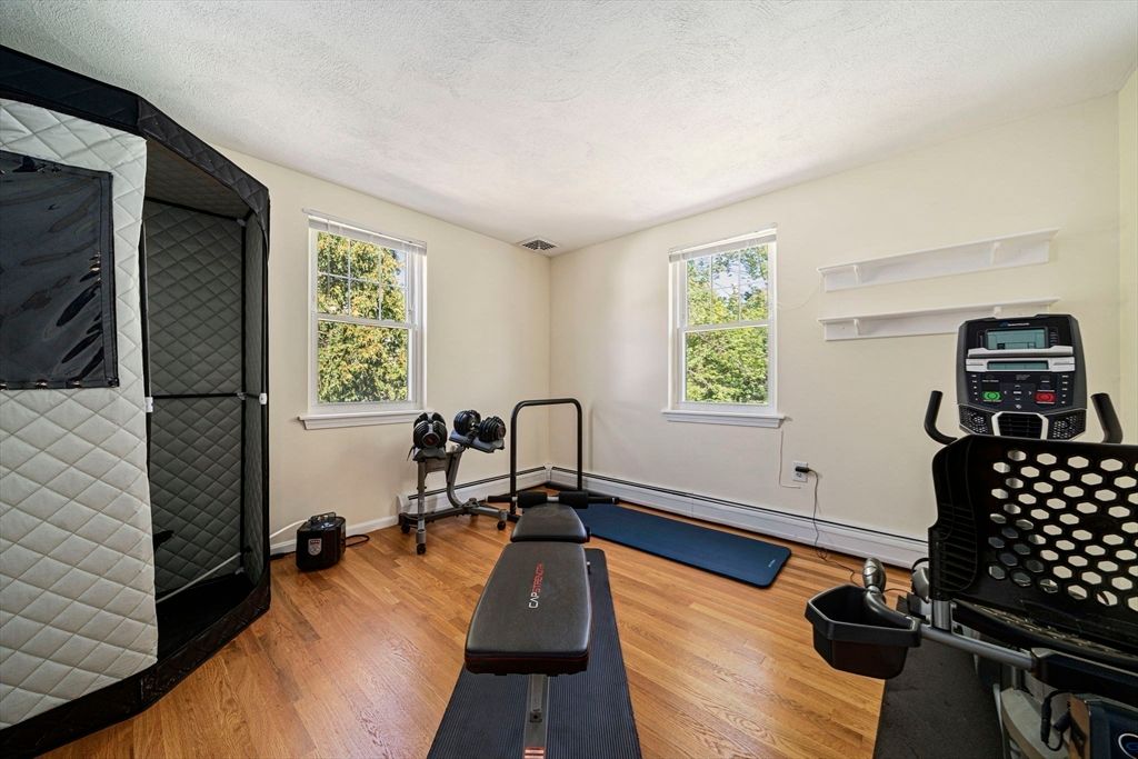 Fitness Equipment, Interior, Wood Texture Flooring