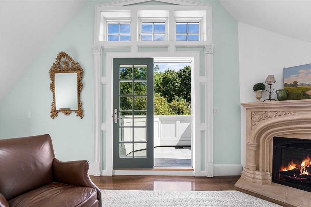Fireplace, Interior, Wood Texture Flooring