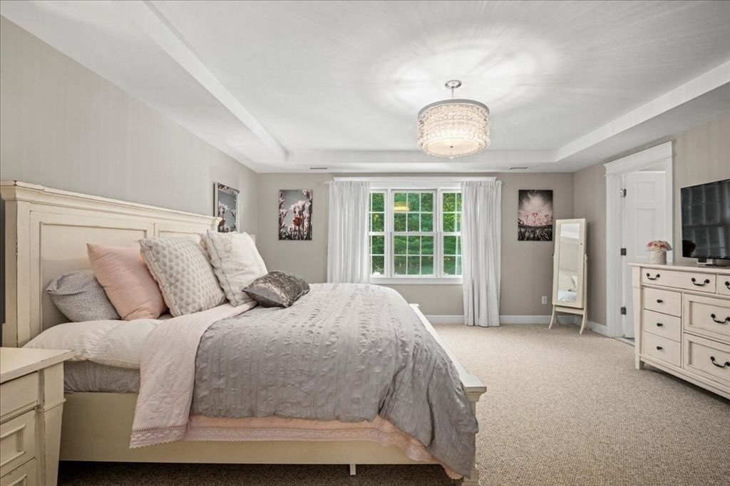 Bedroom, Chandelier, Interior