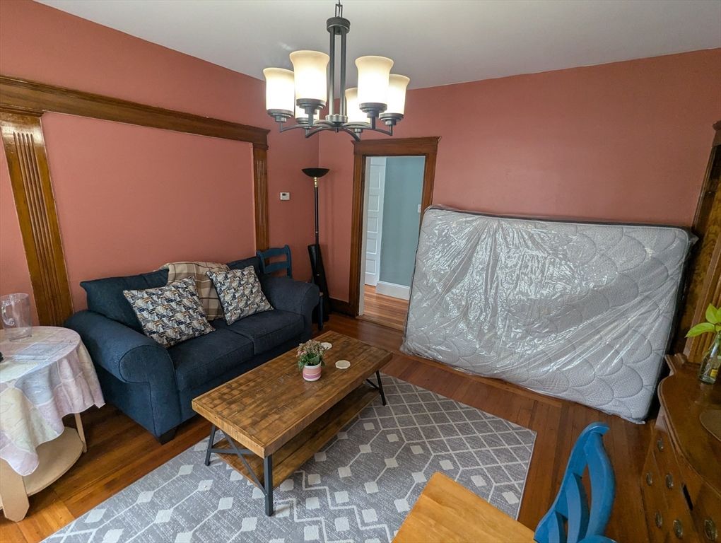 Chandelier, Interior, Living room, Wood Texture Flooring