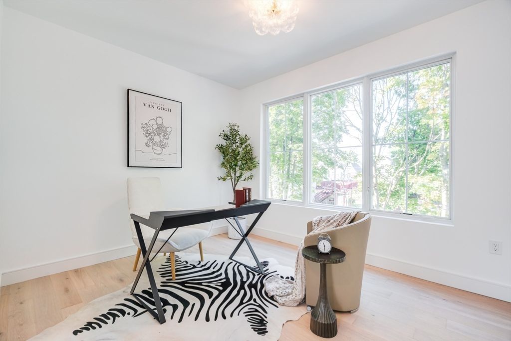 Home Office, Interior, Wood Texture Flooring
