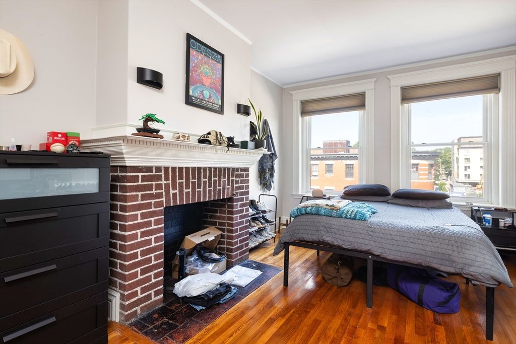 Fireplace, Interior, Wood Texture Flooring
