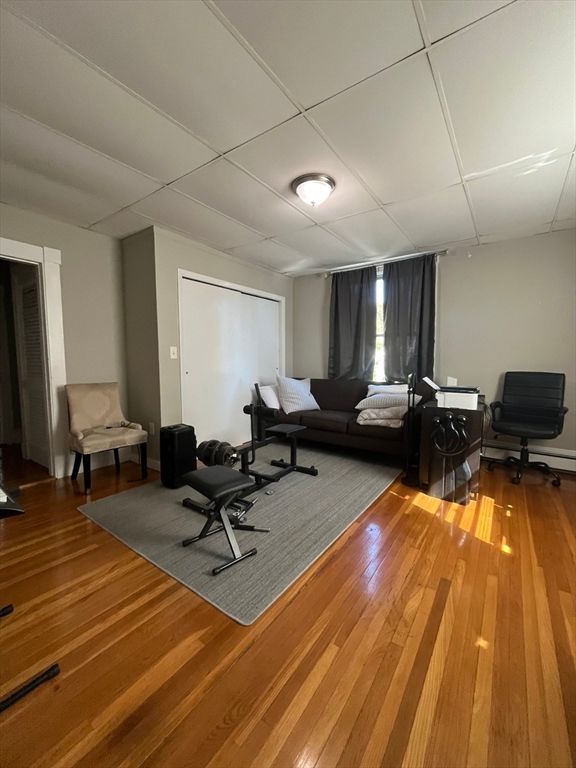 Fitness Equipment, Interior, Wood Texture Flooring