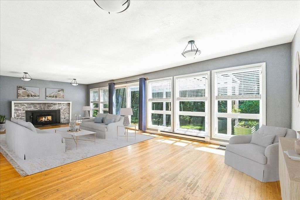 Fireplace, Interior, Living room, Wood Texture Flooring