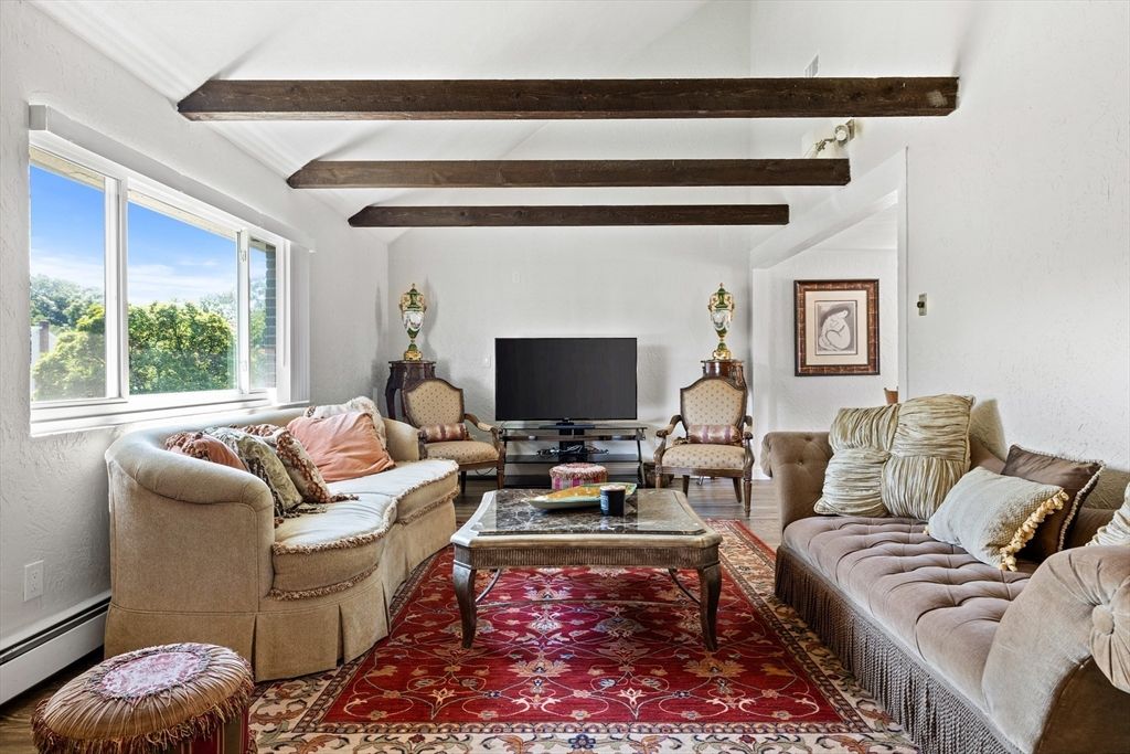 Interior, Living room, Wooden Beams