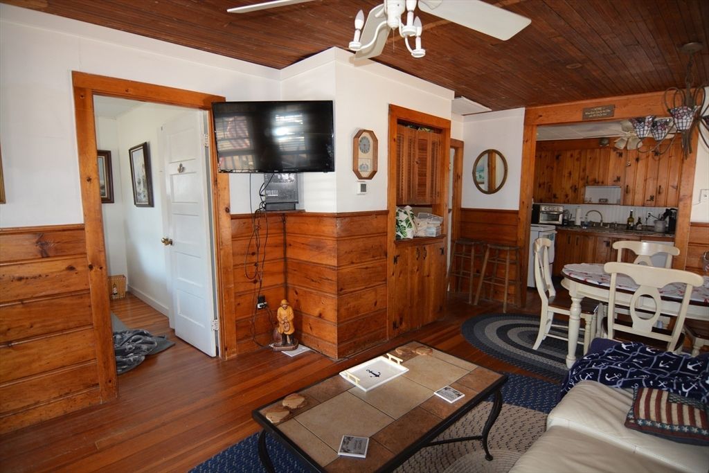 Dining room, Interior, Kitchen, Living room, Wooden Ceilings, Wood Texture Flooring, Wooden Walls