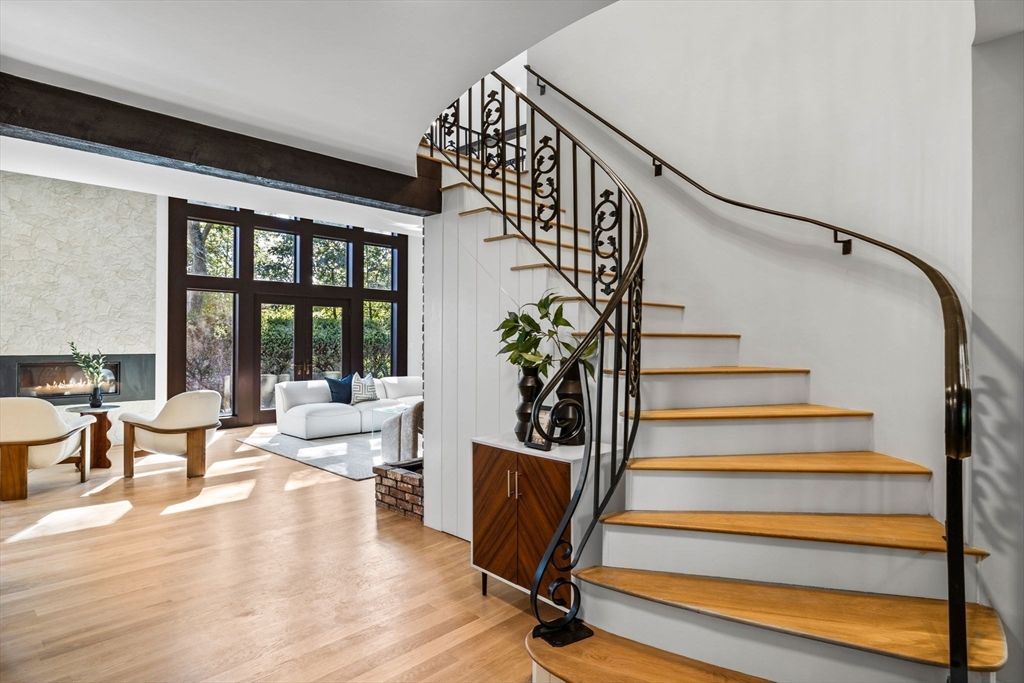 Fireplace, Interior, Living room, Wood Texture Flooring