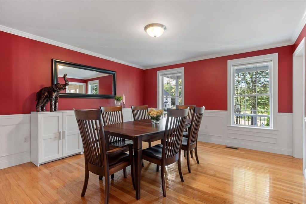 Dining room, Interior, Wood Texture Flooring