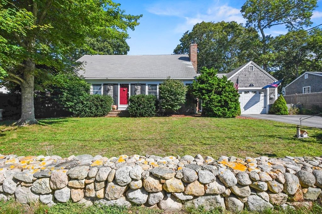 Attached, Backyard, Detached Garage, Exterior, Facade, Cape Cod