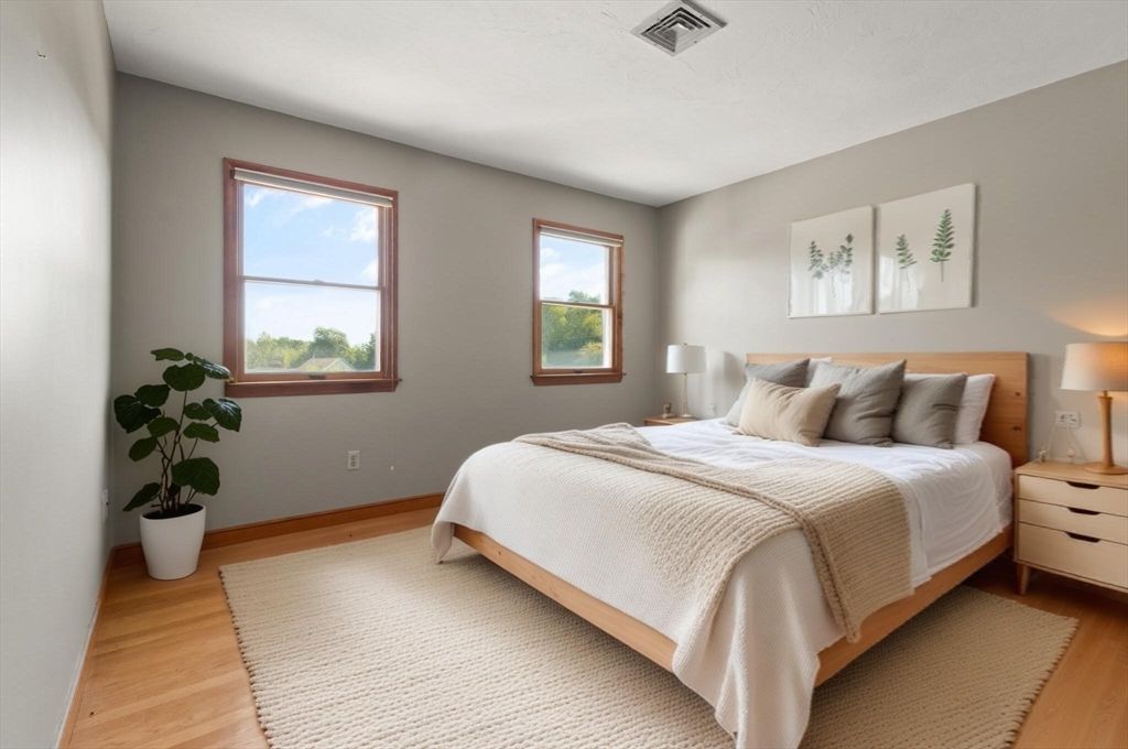 Bedroom, Interior, Wood Texture Flooring