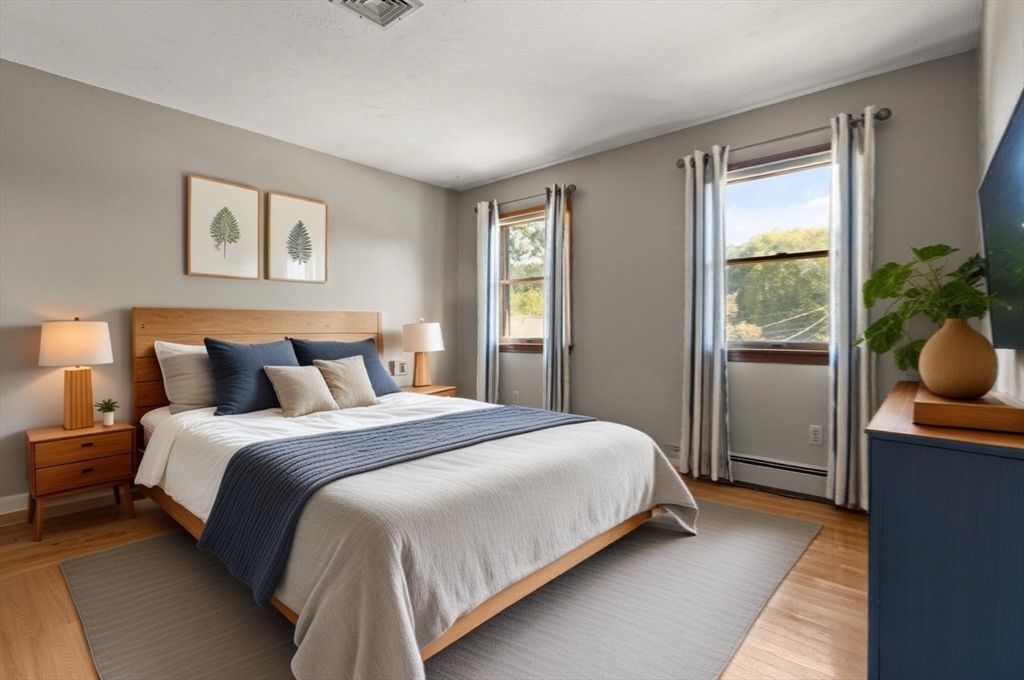 Bedroom, Interior, Wood Texture Flooring